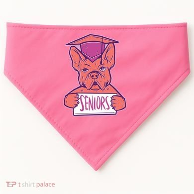 Graduating Bulldog Senior USA-Made Doggie Bandana