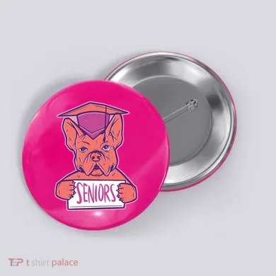 Graduating Bulldog Senior Button