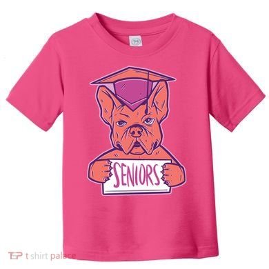 Graduating Bulldog Senior Toddler T-Shirt