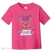 Graduating Bulldog Senior Toddler T-Shirt thumb 0