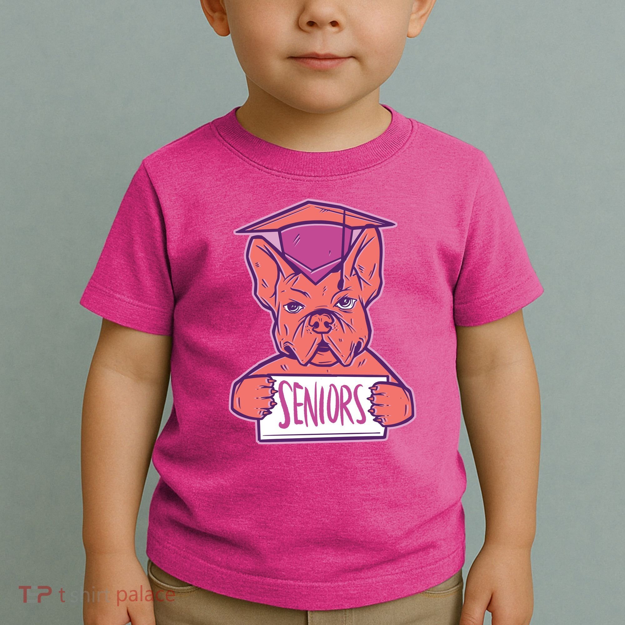 Graduating Bulldog Senior Toddler T-Shirt