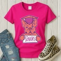 Graduating Bulldog Senior Women's T-Shirt thumb 3