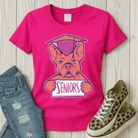 Graduating Bulldog Senior Women's T-Shirt thumb 3