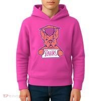 Graduating Bulldog Senior Kids Hoodie thumb 4
