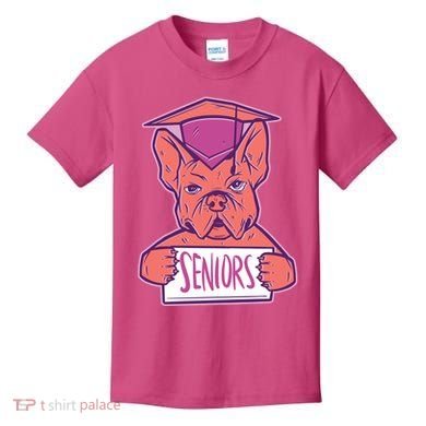 Graduating Bulldog Senior Kids T-Shirt