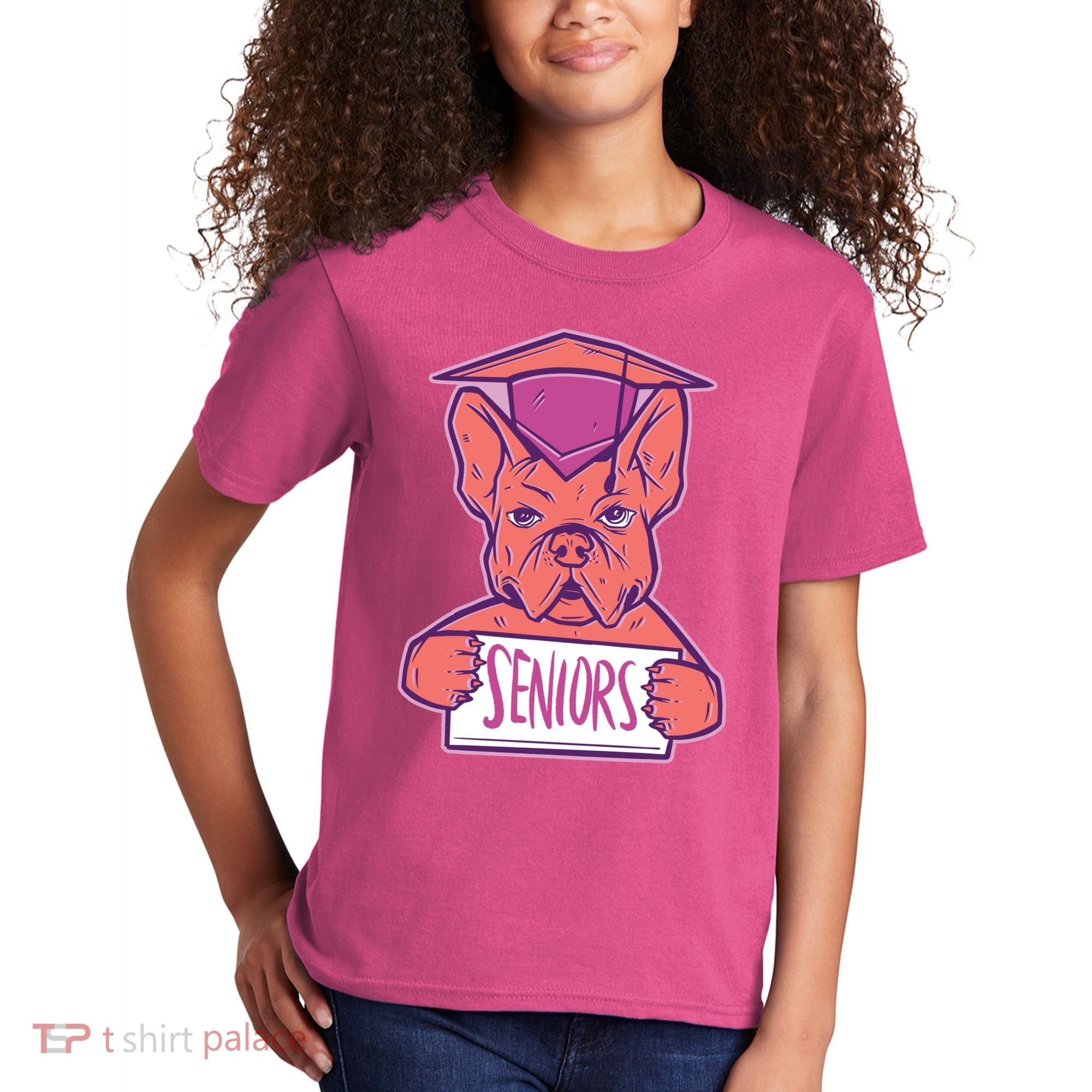 Graduating Bulldog Senior Kids T-Shirt