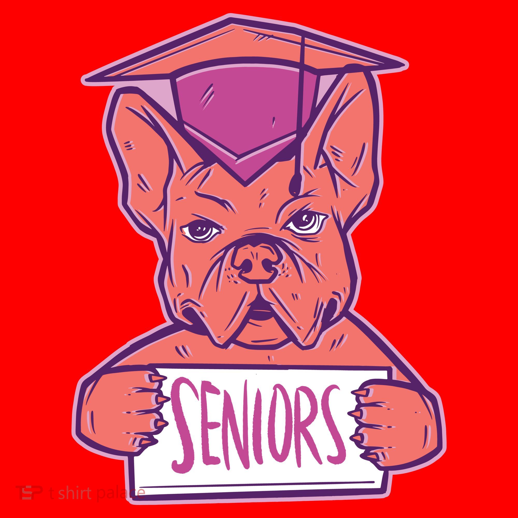 Graduating Bulldog Senior Santa Hat