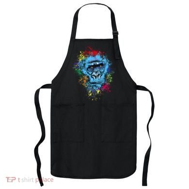 Graffiti Gorilla face Apron