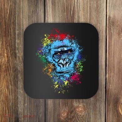 Graffiti Gorilla face Coaster