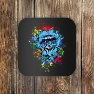 Graffiti Gorilla face Coaster