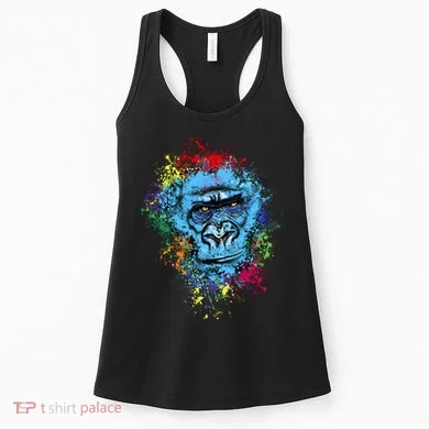 Graffiti Gorilla face Women's Tank Top
