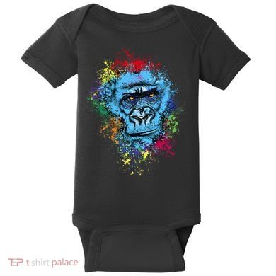 Graffiti Gorilla face Baby Bodysuit