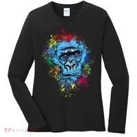 Graffiti Gorilla face Women's Long Sleeve Shirt thumb 0