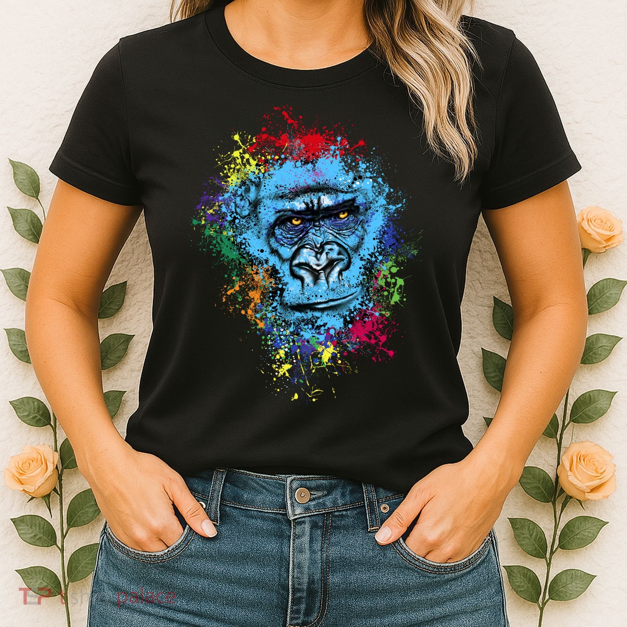 Graffiti Gorilla face Women's T-Shirt