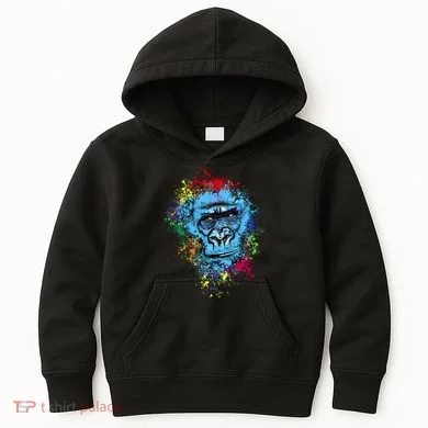 Graffiti Gorilla face Kids Hoodie