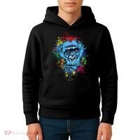 Graffiti Gorilla face Kids Hoodie thumb 4