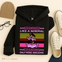 Gramingo Like a Normal Grandma But More Awesome Hoodie thumb 4