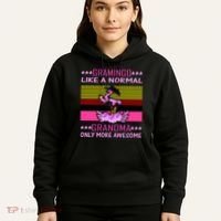 Gramingo Like a Normal Grandma But More Awesome Hoodie thumb 5