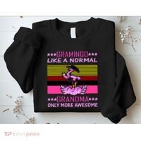 Gramingo Like a Normal Grandma But More Awesome Sweatshirt thumb 2