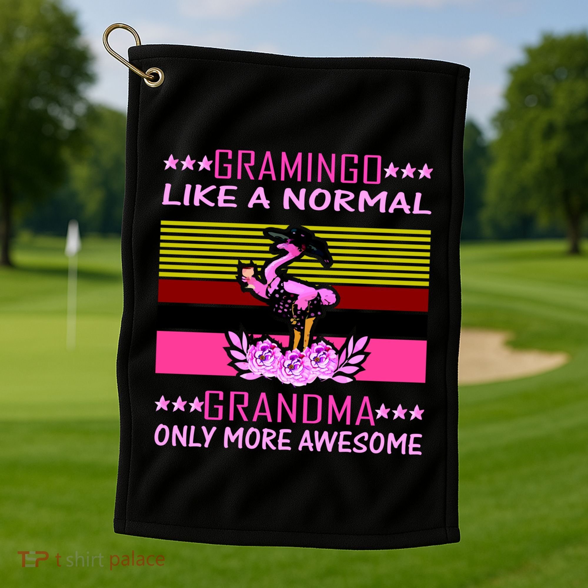 Gramingo Like a Normal Grandma But More Awesome Golf Towel