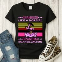 Gramingo Like a Normal Grandma But More Awesome Women's T-Shirt thumb 3