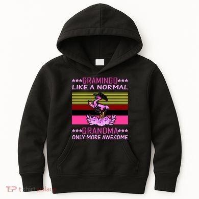 Gramingo Like a Normal Grandma But More Awesome Kids Hoodie