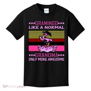 Gramingo Like a Normal Grandma But More Awesome Kids T-Shirt