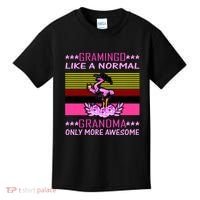 Gramingo Like a Normal Grandma But More Awesome Kids T-Shirt thumb 0