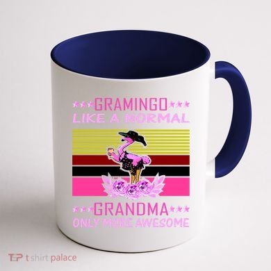 Gramingo Like a Normal Grandma But More Awesome Coffee Mug back