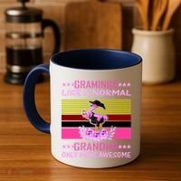 Gramingo Like a Normal Grandma But More Awesome Coffee Mug thumb 4