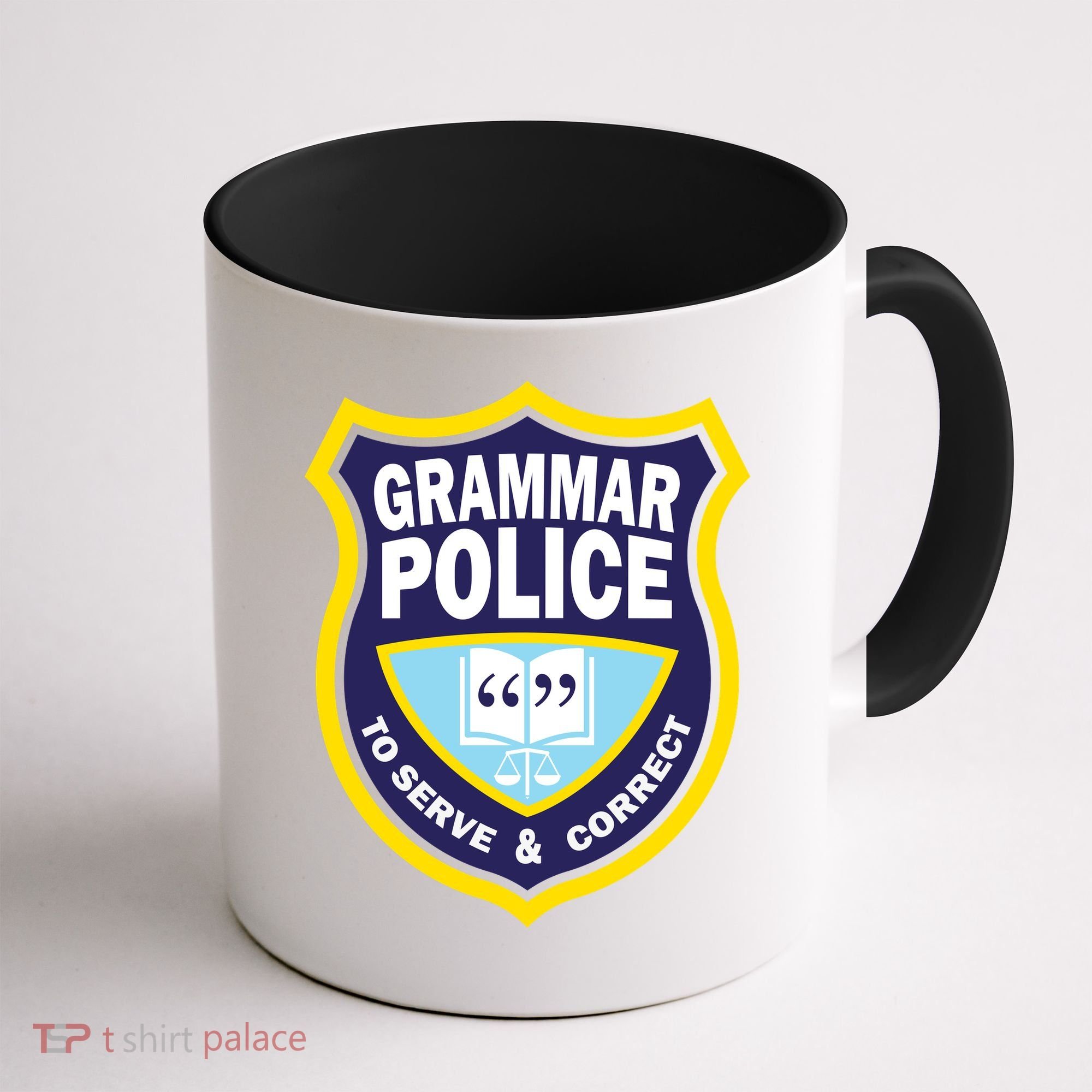 Grammar Police Badge Coffee Mug