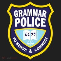 Grammar Police Badge Tumbler thumb 3
