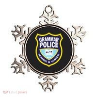 Grammar Police Badge Ornament thumb 0