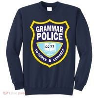 Grammar Police Badge Sweatshirt thumb 0