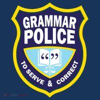 Grammar Police Badge Sweatshirt thumb 3