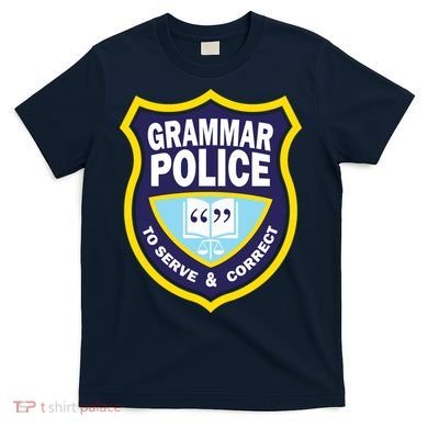 Grammar Police Badge T-Shirt