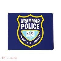 Grammar Police Badge Mousepad thumb 0