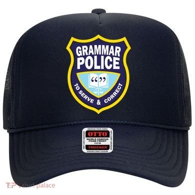 Grammar Police Badge Hat