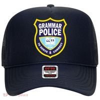 Grammar Police Badge Hat thumb 0