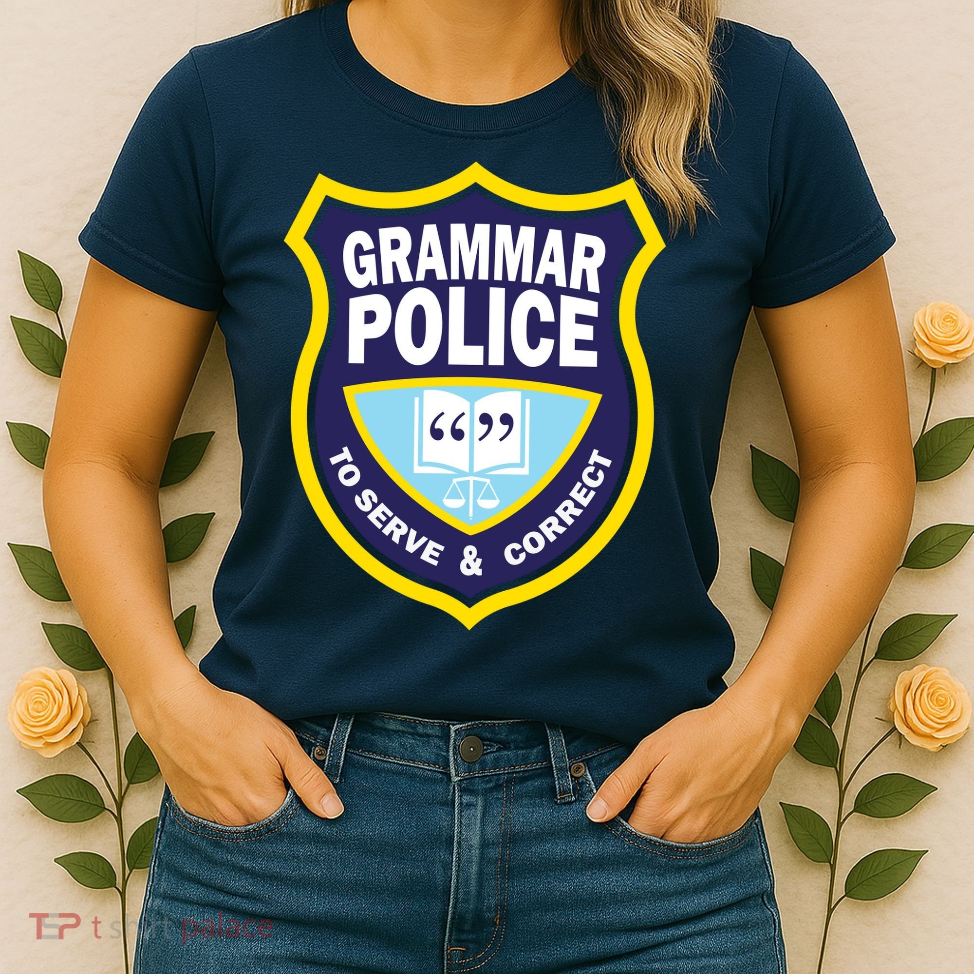 Grammar Police Badge Women's T-Shirt