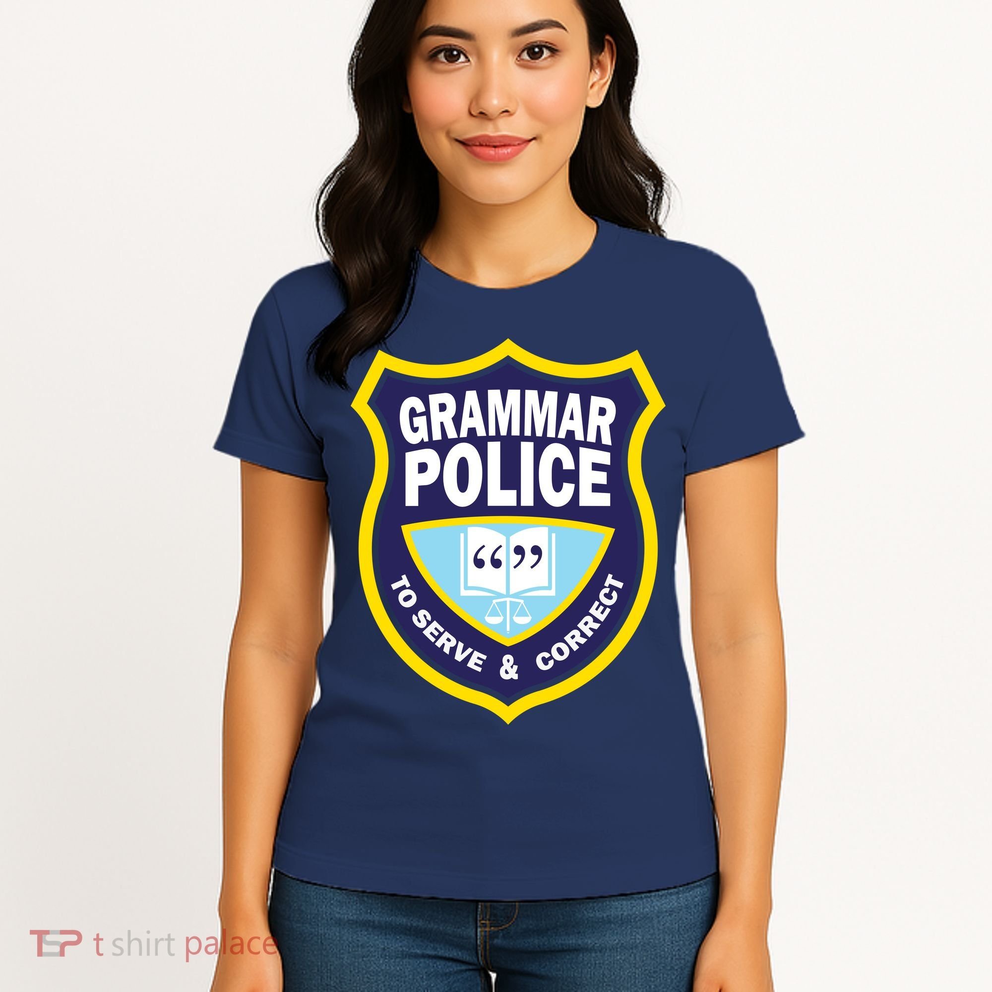Grammar Police Badge Women's T-Shirt