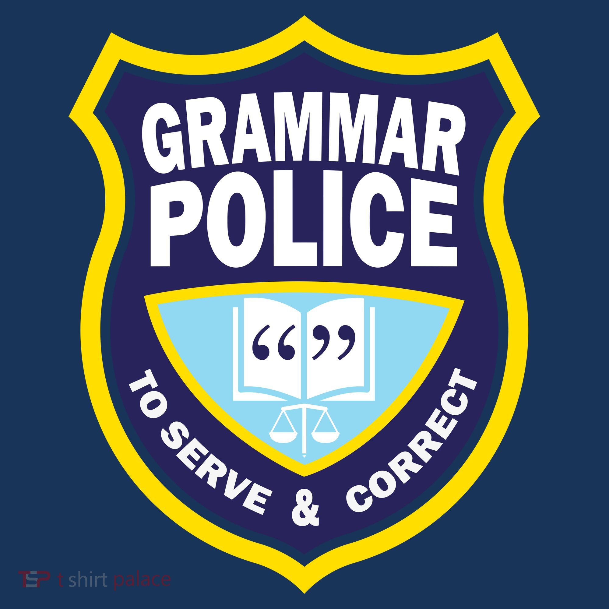 Grammar Police Badge Women's T-Shirt
