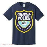 Grammar Police Badge Kids T-Shirt thumb 0