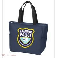Grammar Police Badge Tote Bag thumb 3