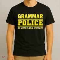 Grammar Police To Serve and Correct T-Shirt thumb 3