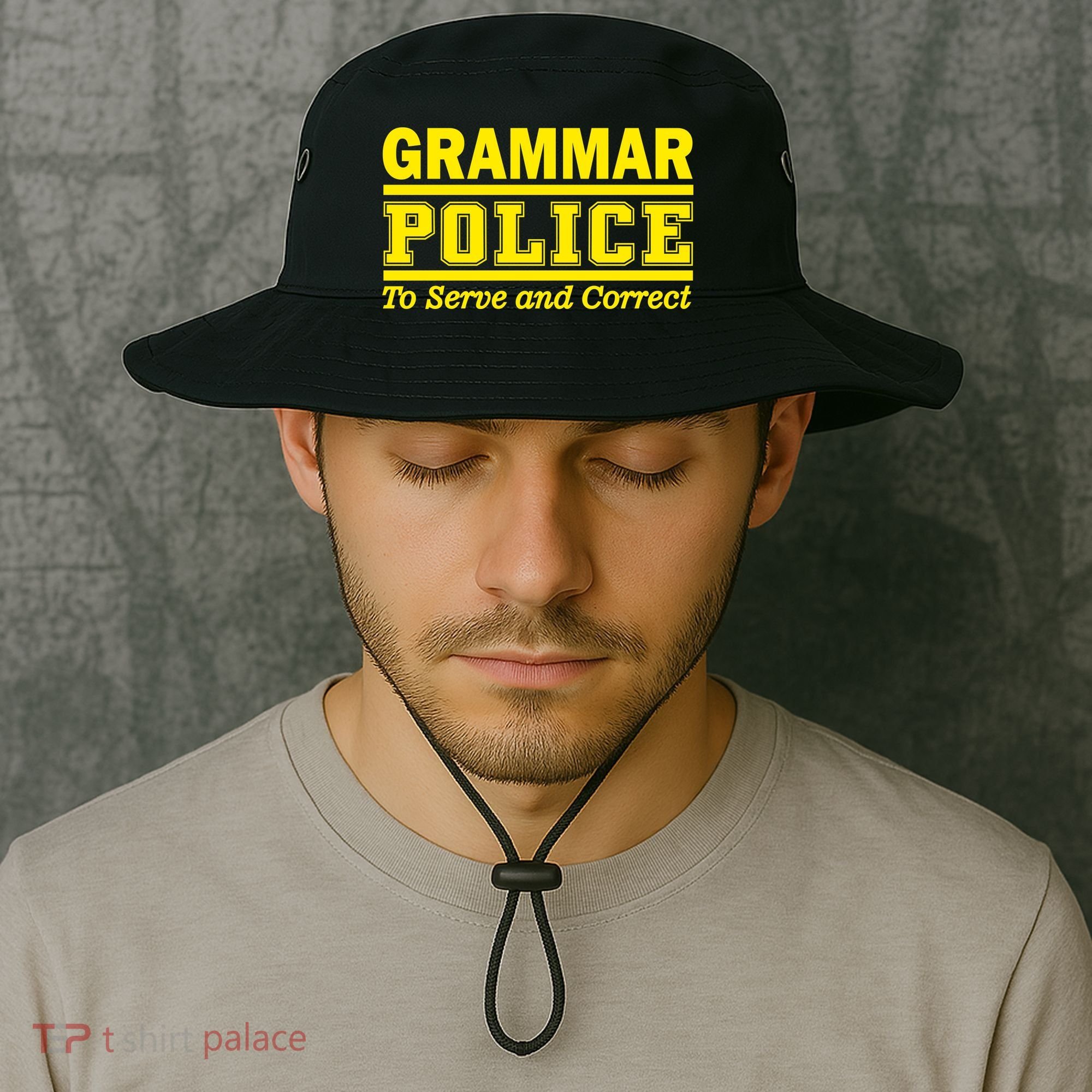 Grammar Police To Serve and Correct Bucket Hat