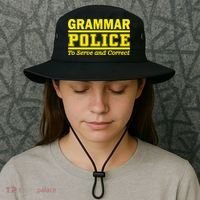 Grammar Police To Serve and Correct Bucket Hat thumb 3