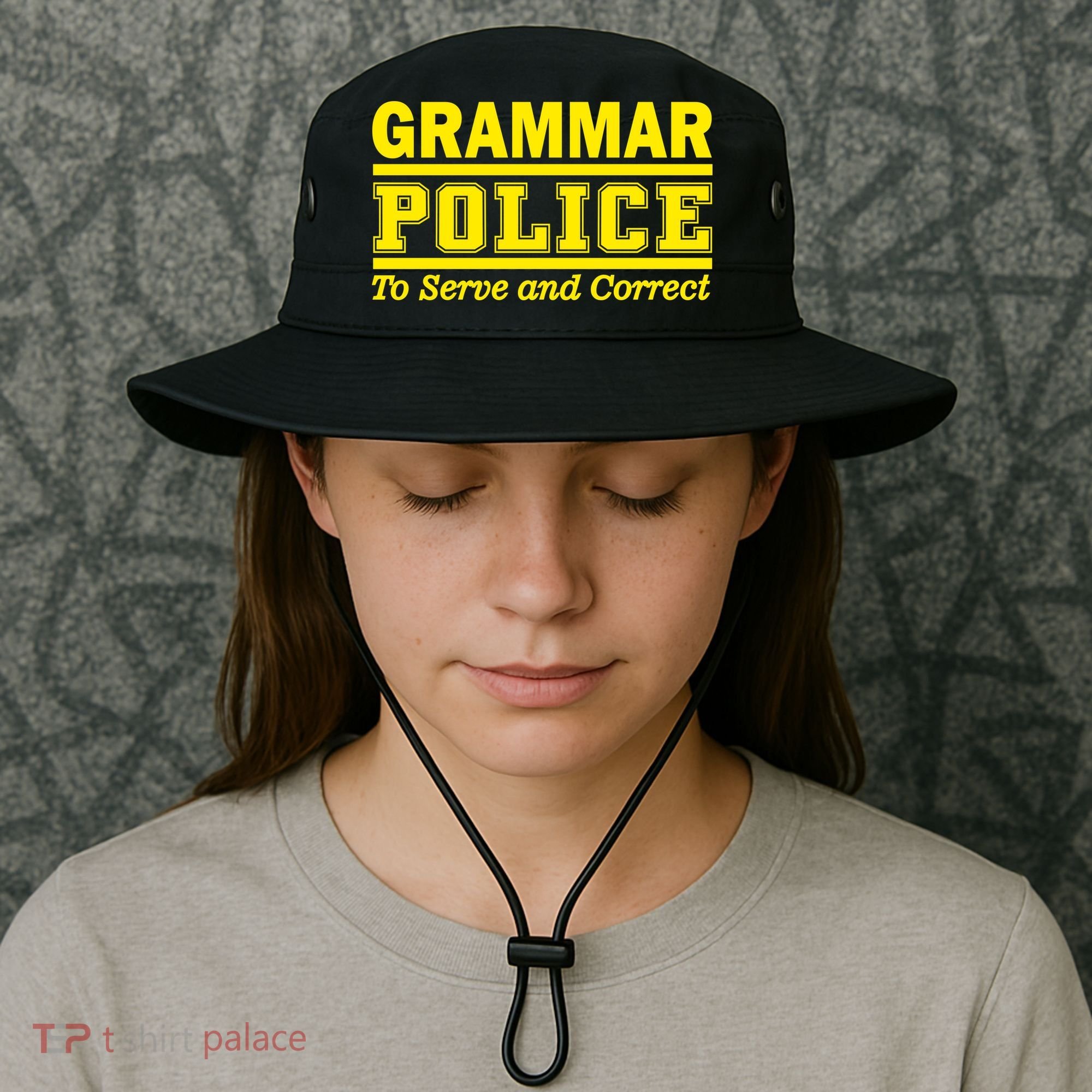 Grammar Police To Serve and Correct Bucket Hat