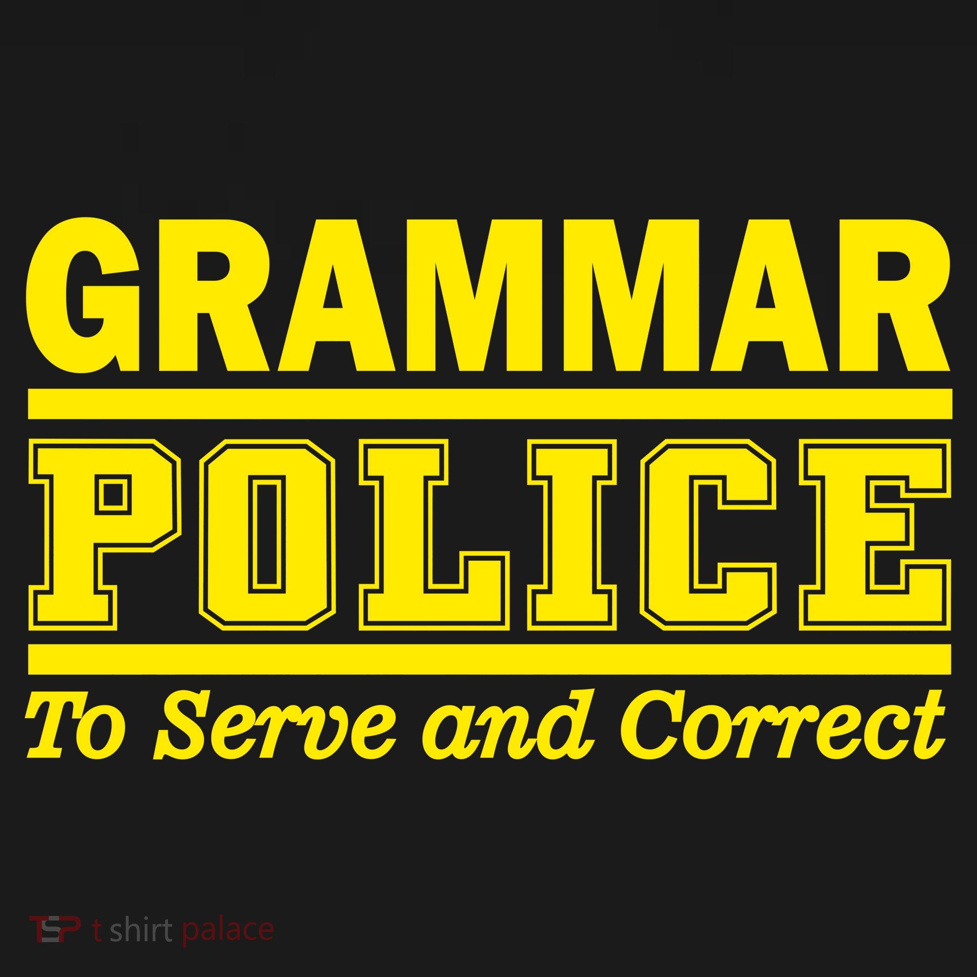 Grammar Police To Serve and Correct Mousepad