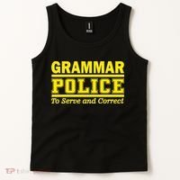 Grammar Police To Serve and Correct Tank Top thumb 2
